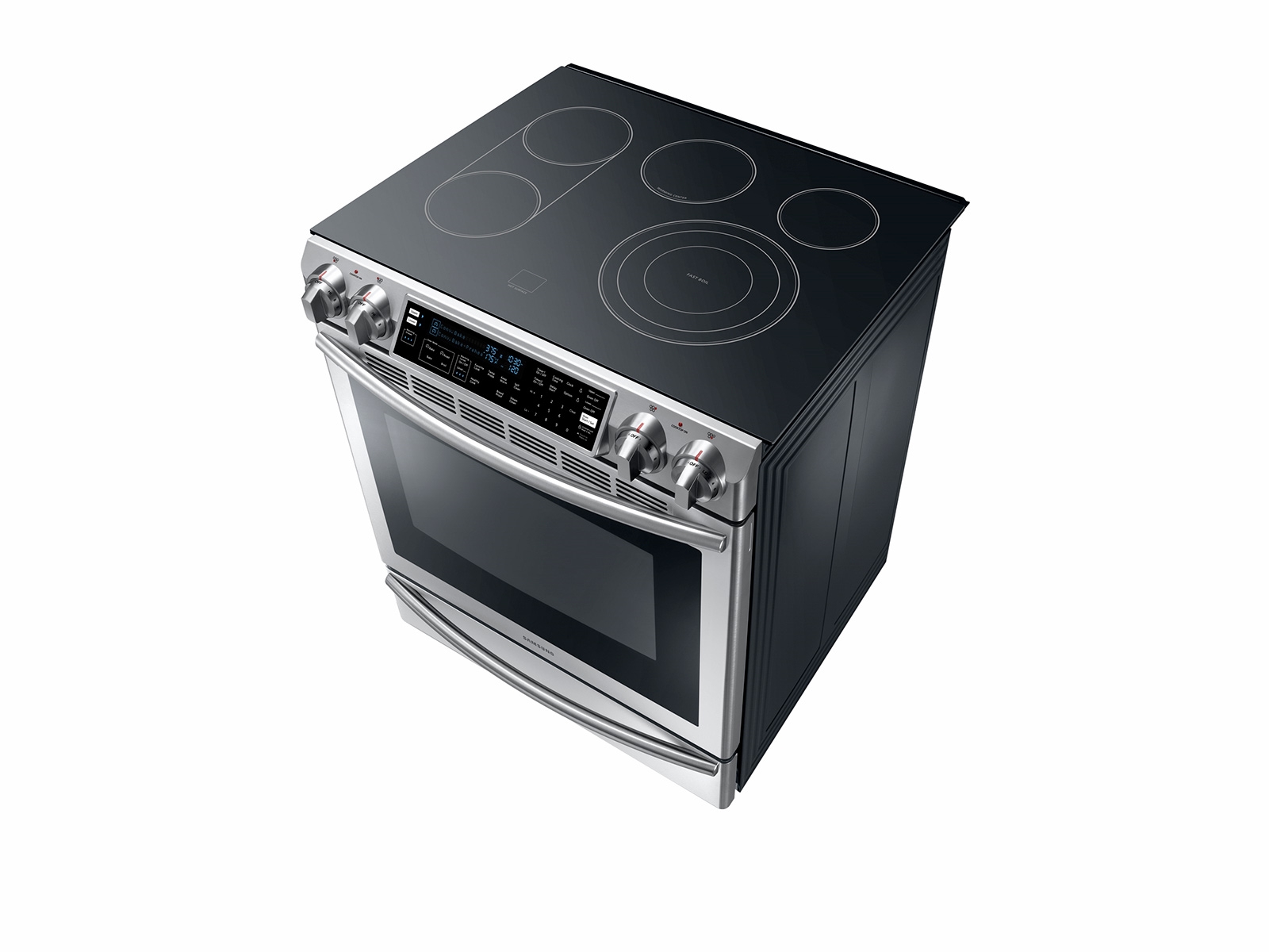 NE58K9500SG by Samsung - 5.8 cu. ft. Slide-in Electric Range with Dual  Convection in Black Stainless Steel