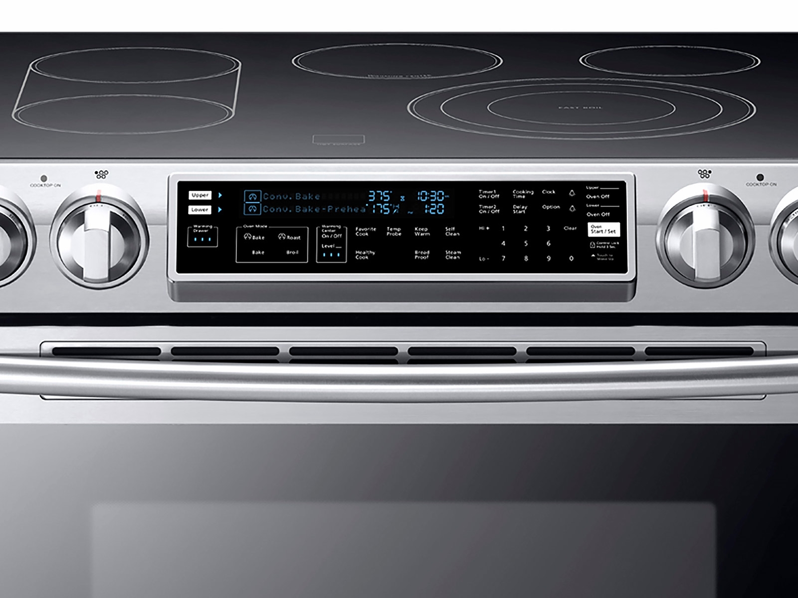 Thumbnail image of 5.8 cu. ft. Slide-In Electric Range with Flex Duo&trade; in Stainless Steel