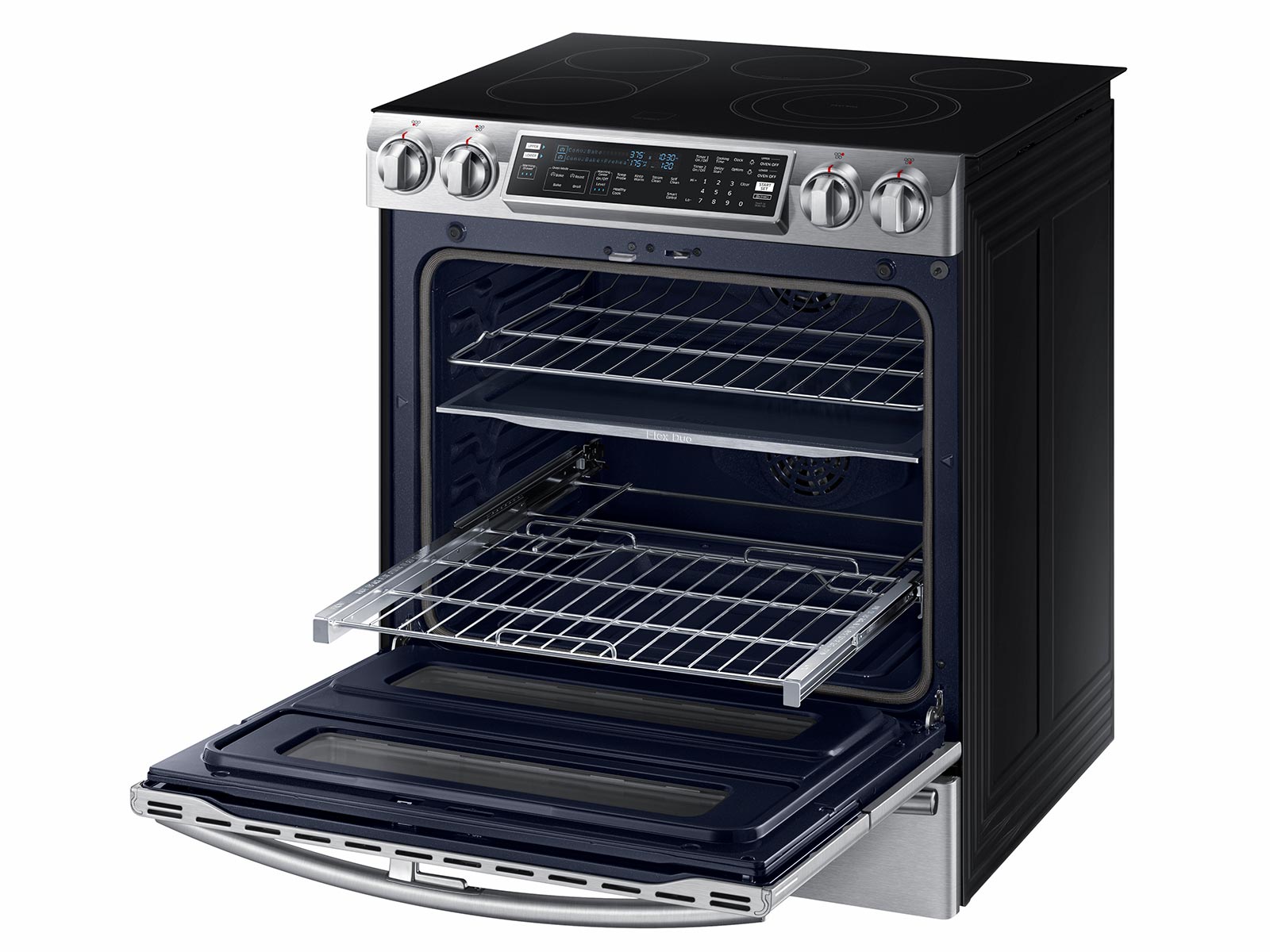 Thumbnail image of 5.8 cu. ft. Slide-In Electric Range with Flex Duo™ & Dual Door in Stainless Steel