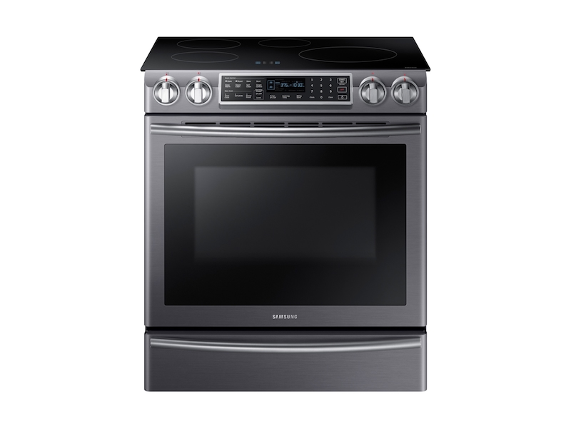 5.8 cu ft. Smart Slide-in Induction Range with Virtual Flame&trade; in Black Stainless Steel