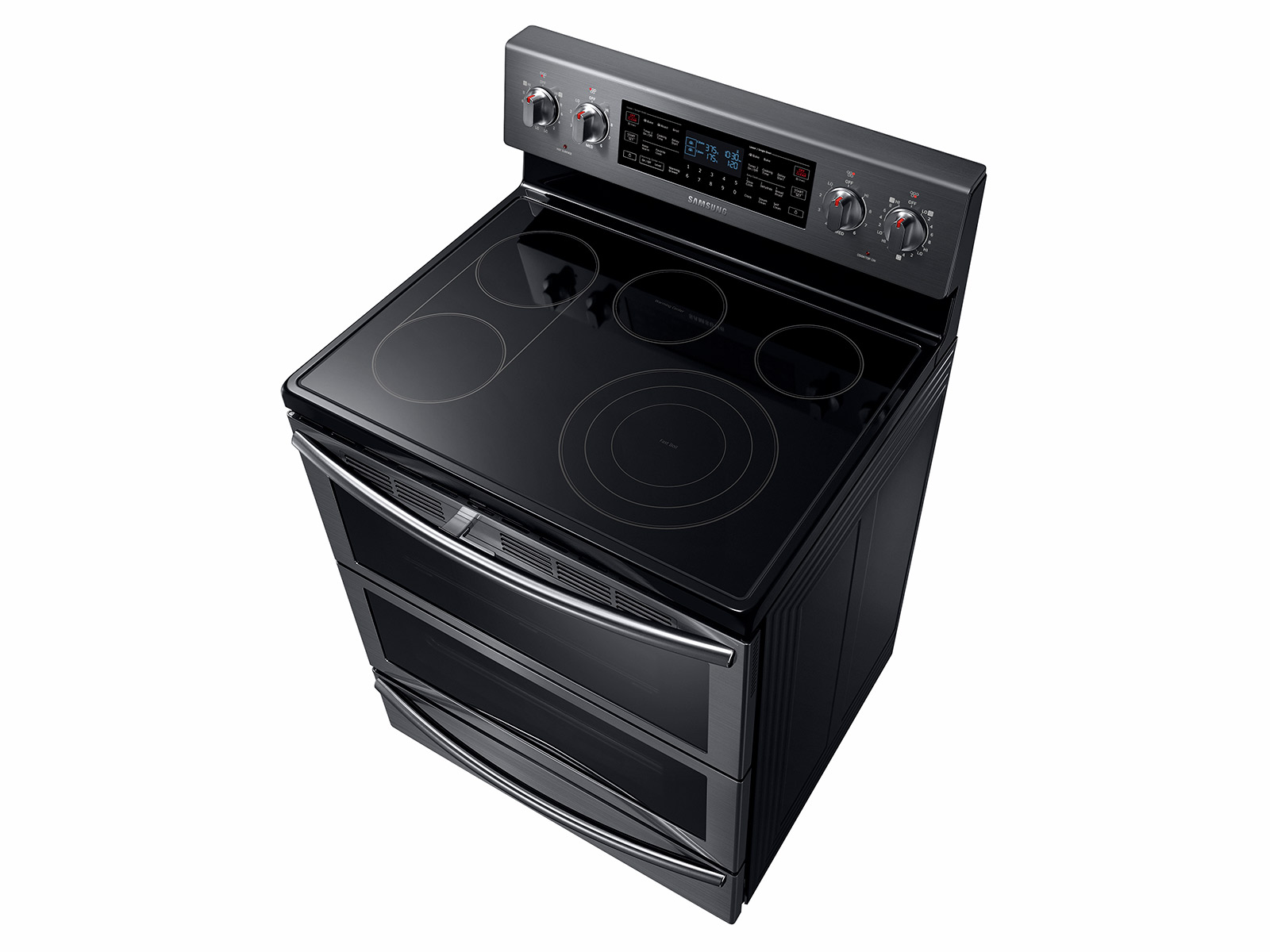 Thumbnail image of 5.9 cu. ft. Freestanding Electric Range with Flex Duo&trade; &amp; Dual Door in Black Stainless Steel