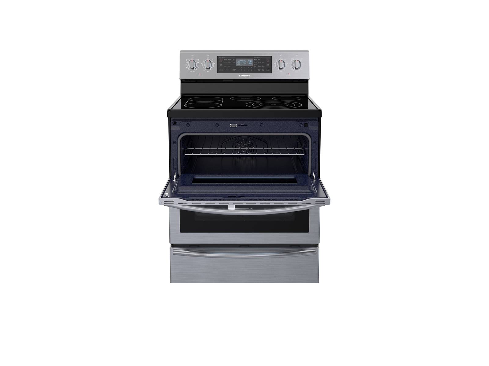 Thumbnail image of 5.9 cu. ft. Freestanding Electric Range with Flex Duo&trade; &amp; Dual Door in Stainless Steel
