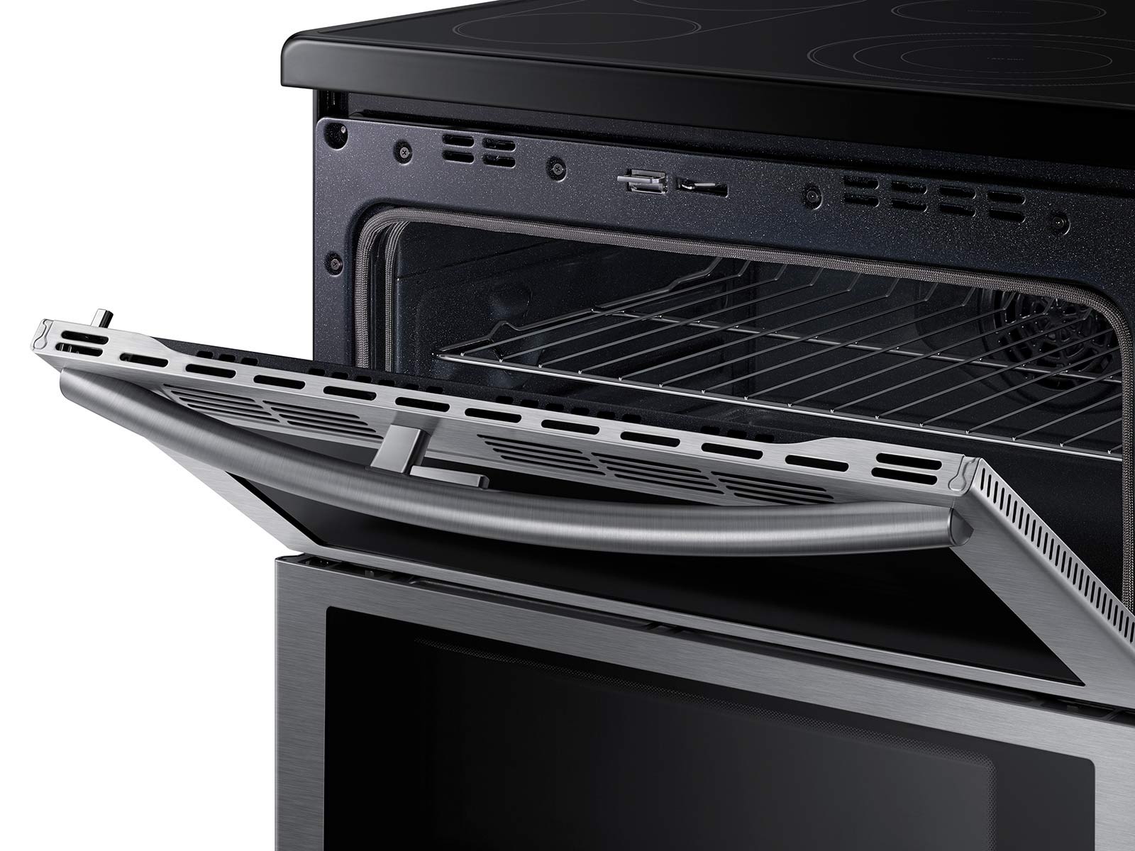 Thumbnail image of 5.9 cu. ft. Freestanding Electric Range with Flex Duo&trade; &amp; Dual Door in Stainless Steel
