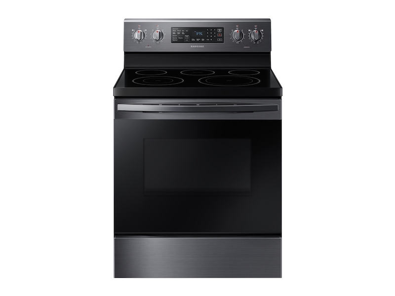 5.9 cu. ft. Freestanding Electric Range with Convection in Black Stainless Steel