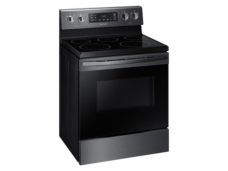 5.9 cu. ft. Freestanding Electric Range in Black Stainless Steel Ranges Samsung Black Stainless Steel Electric Stove