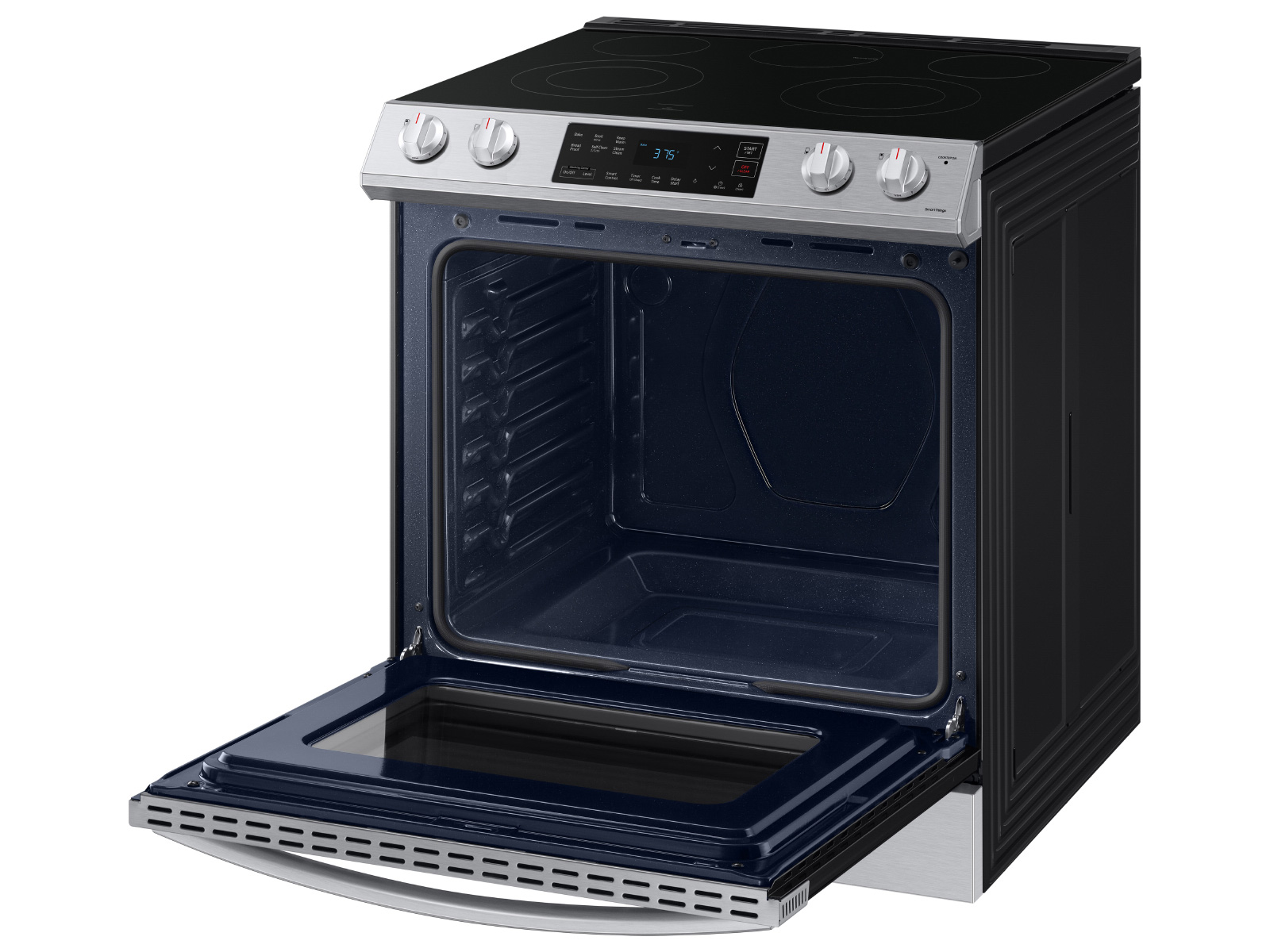 Samsung 6.3 Cu. ft. Stainless Steel Smart Freestanding Electric Range with Rapid Boil & Self Clean