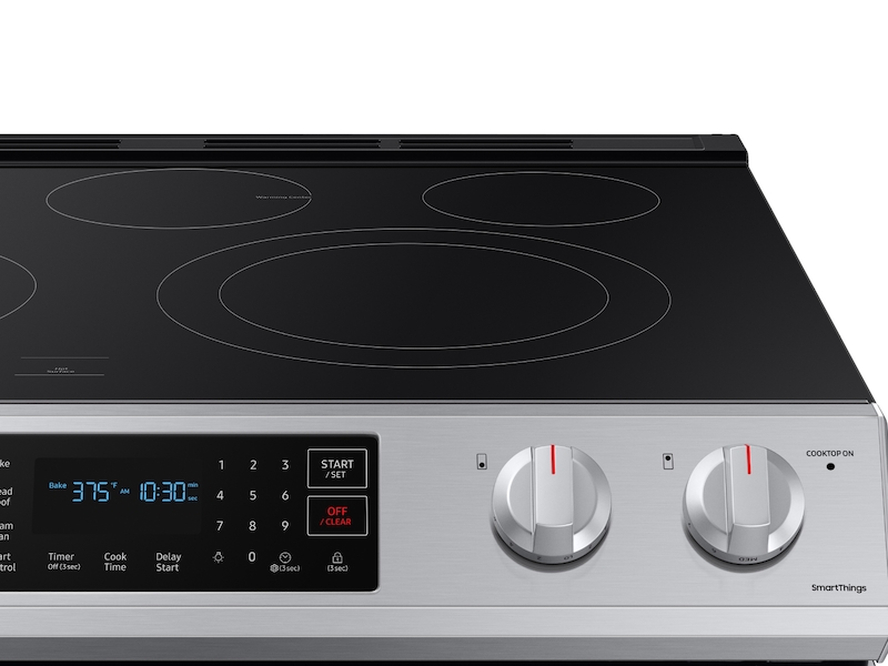 6.3 cu ft. Smart Slide-in Electric Range with Convection in Stainless Steel  Ranges - NE63T8311SS/AA