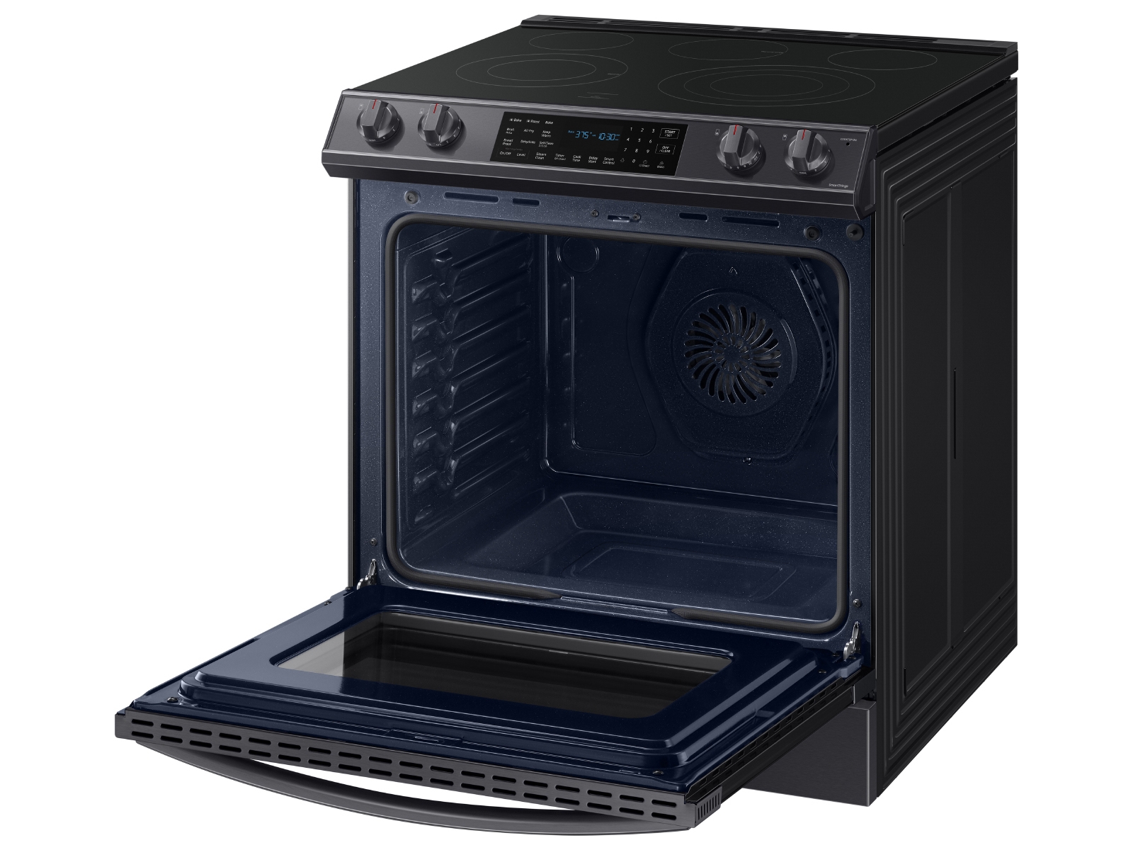 6.3 cu. ft. Smart Slidein Electric Range with Air Fry in Black