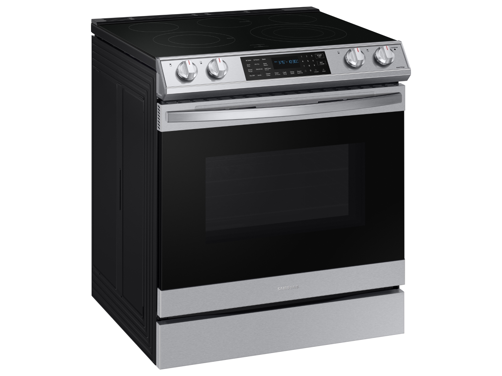 6.3 cu. ft. Smart Slidein Electric Range with Air Fry in Stainless Steel