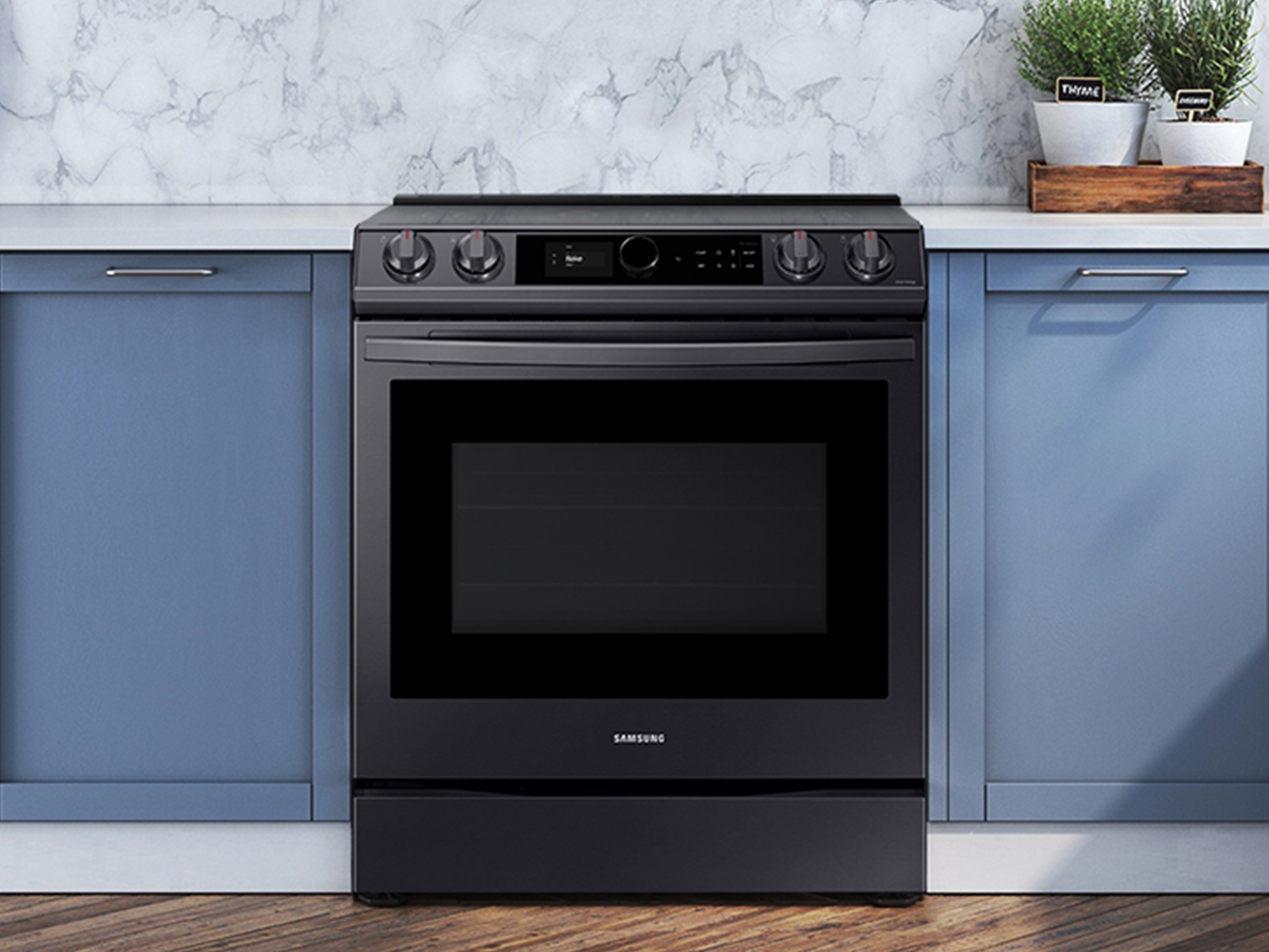 6.3 cu. ft. Front Control Slidein Electric Range with Smart Dial, Air