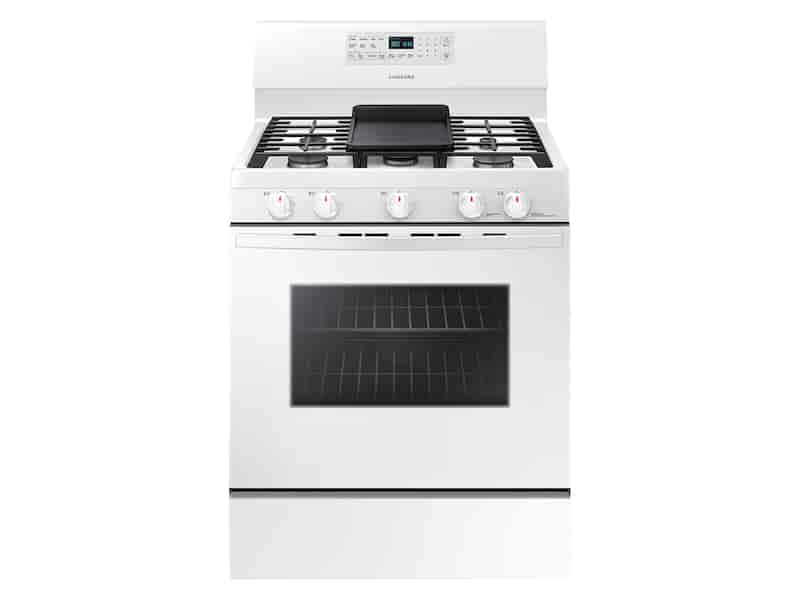 5.8 cu. ft. Freestanding Gas Range with Convection in White