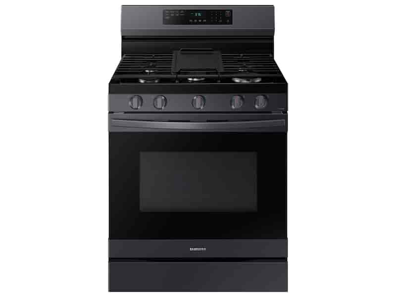 6.0 cu. ft. Smart Freestanding Gas Range with No-Preheat Air Fry & Convection in Black Stainless Steel