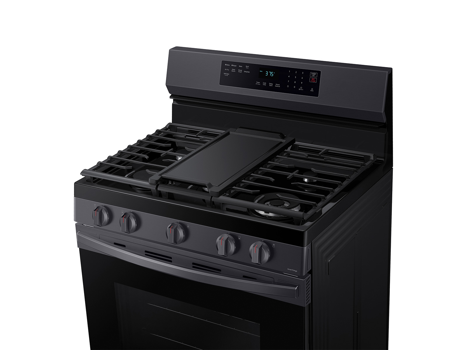 Thumbnail image of 6.0 cu. ft. Smart Freestanding Gas Range with No-Preheat Air Fry &amp; Convection in Black Stainless Steel