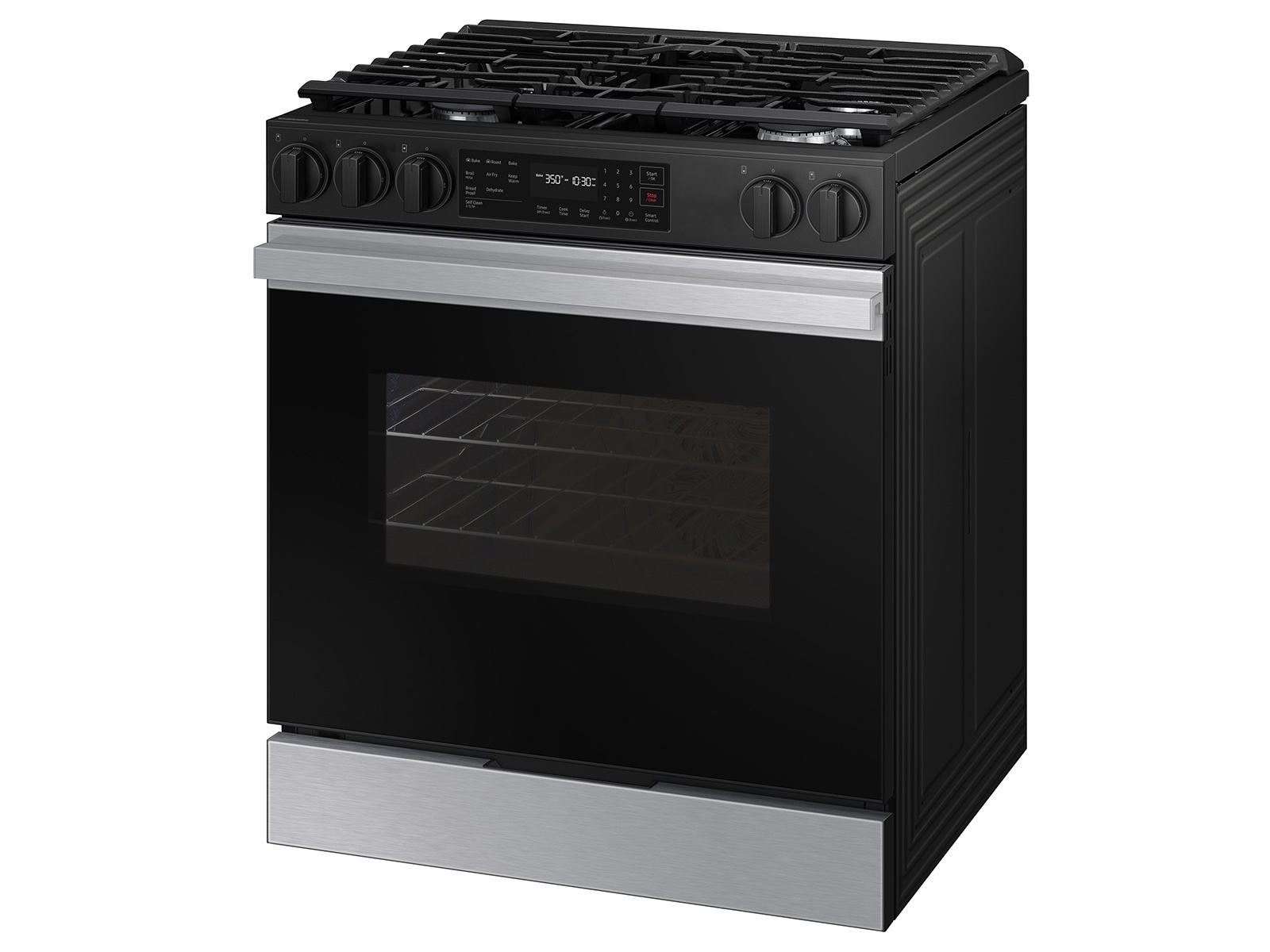 Thumbnail image of Bespoke 6.0 cu. ft. Smart Slide-In Gas Range with Precision Knobs in Stainless Steel