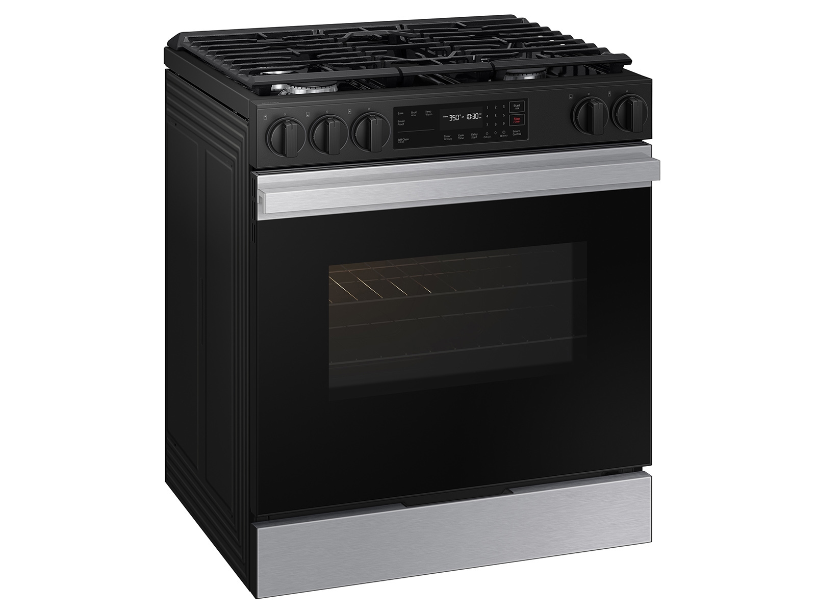 Thumbnail image of Bespoke 6.0 cu. ft. Smart Slide-In Gas Range with Precision Knobs in Stainless Steel