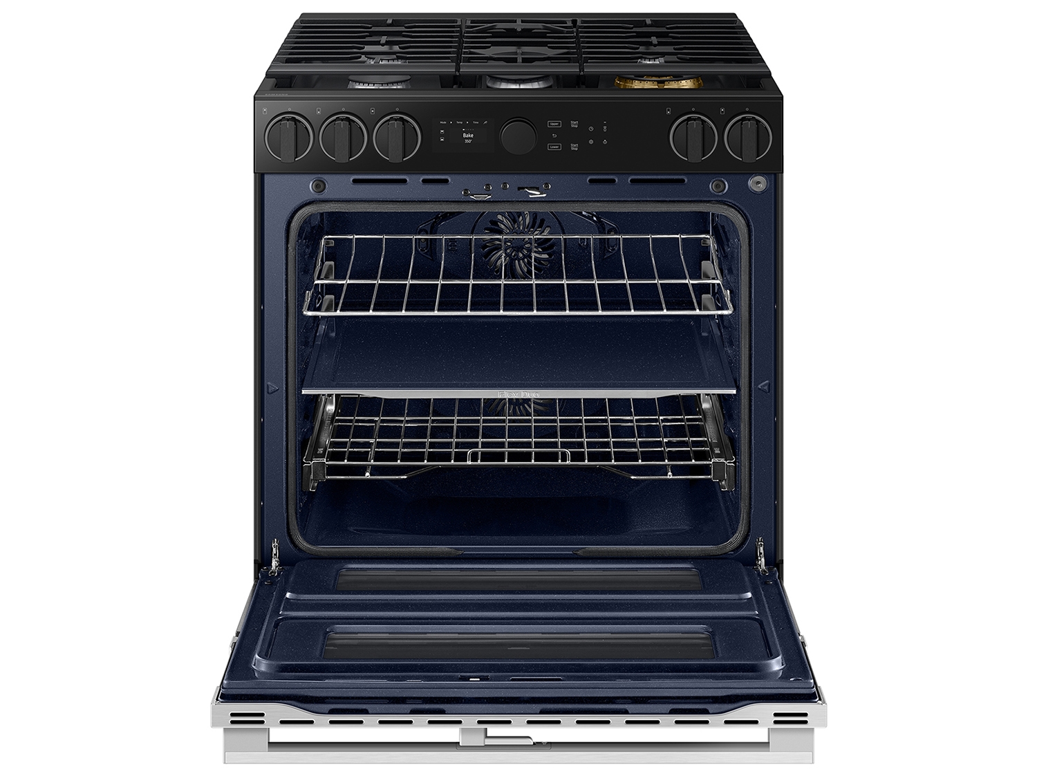 Thumbnail image of Bespoke Smart Slide-In Gas Range 6.0 cu. ft. with Flex Duo&trade; &amp; Illuminated Precision Knobs in Stainless Steel