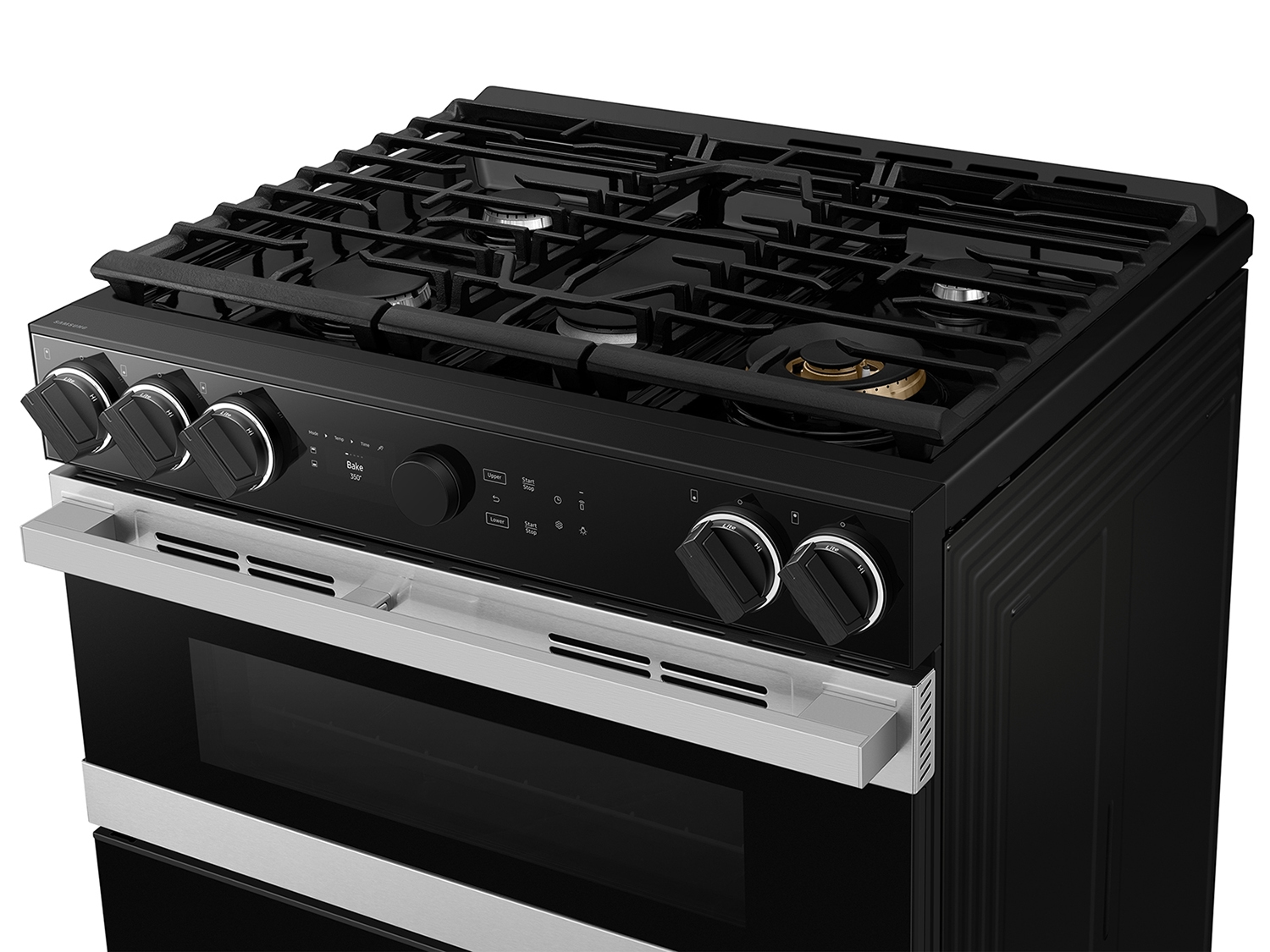 Thumbnail image of Bespoke Smart Slide-In Gas Range 6.0 cu. ft. with Flex Duo&trade; &amp; Illuminated Precision Knobs in Stainless Steel