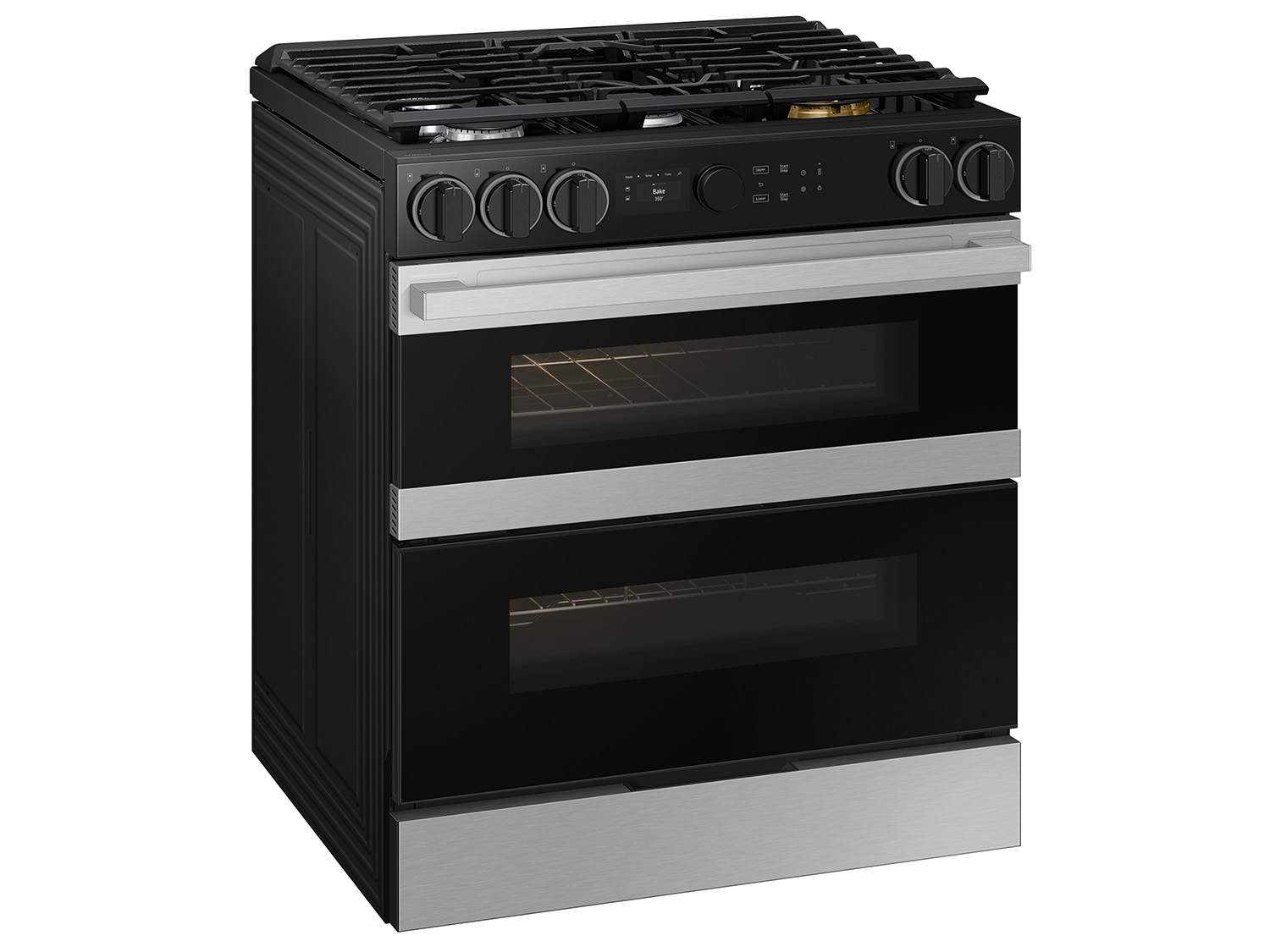 Thumbnail image of Bespoke Smart Slide-In Gas Range 6.0 cu. ft. with Flex Duo&trade; &amp; Illuminated Precision Knobs in Stainless Steel