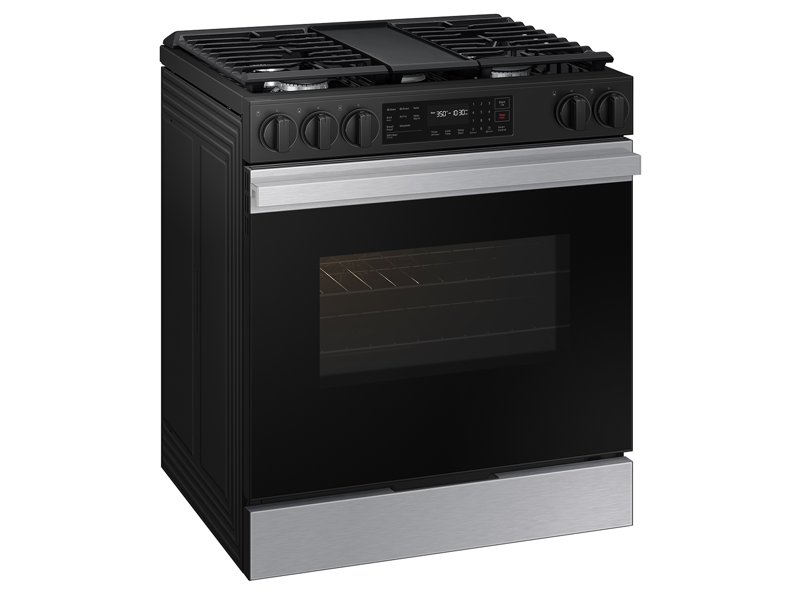 Thumbnail image of Bespoke 6.0 cu. ft. Smart Slide-In Gas Range with Air Fry & Precision Knobs in Stainless Steel