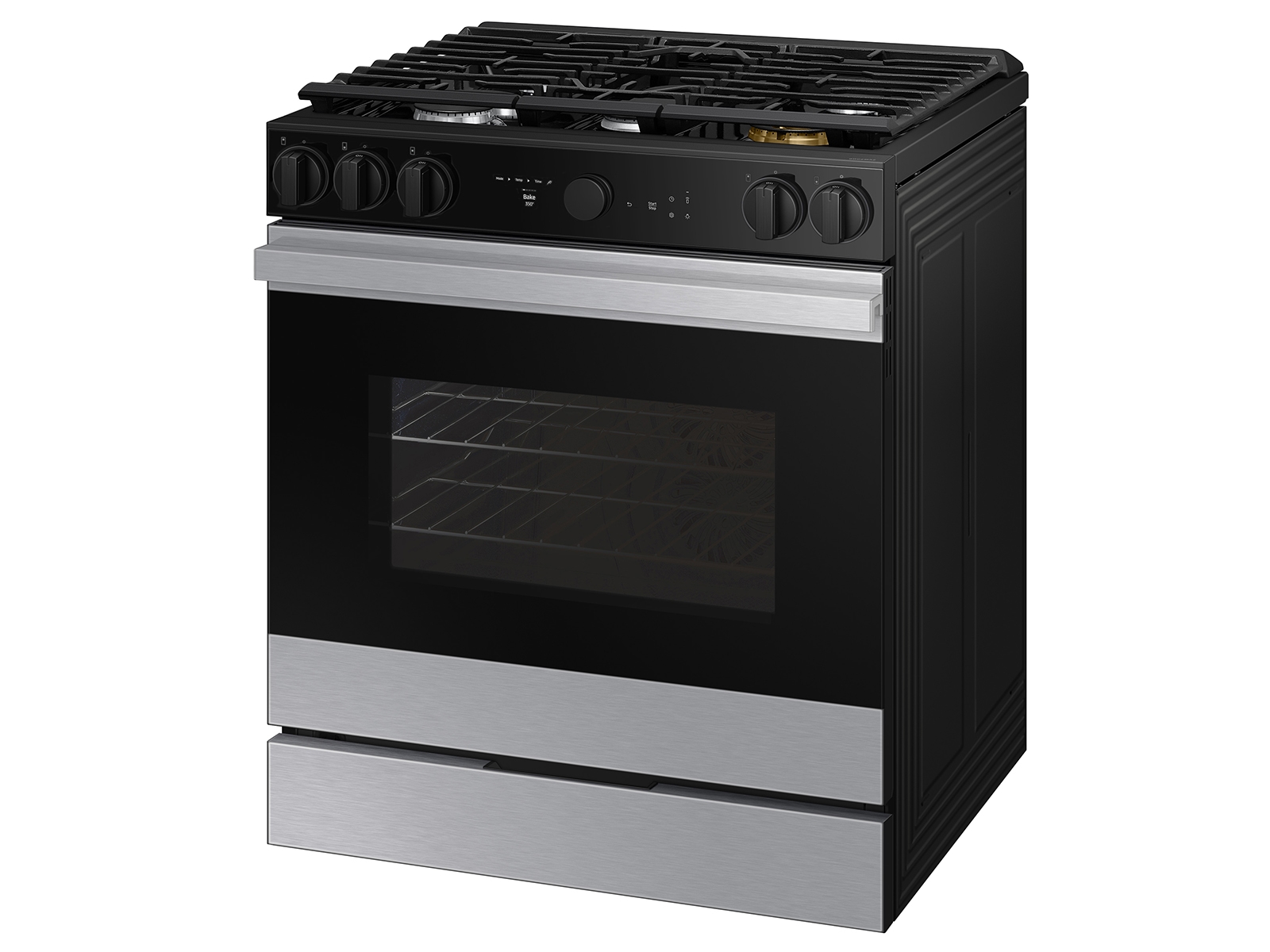 Thumbnail image of Bespoke 6.0 cu. ft. Smart Slide-In Gas Range with Smart Oven Camera & Illuminated Precision Knobs in Stainless Steel