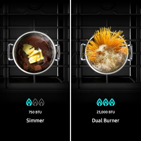 Bespoke 6.0 cu. ft. Smart SlideIn Gas Range with Smart Oven Camera