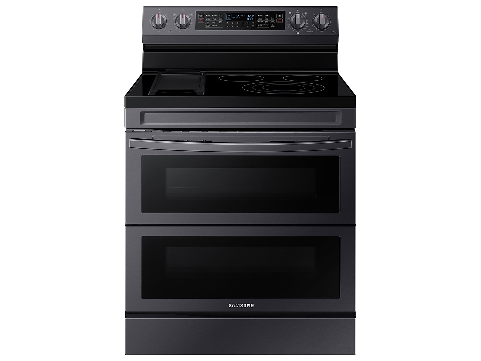 Samsung 6.3 cu. ft. Smart Freestanding Electric Range with Flex Duo™, No-Preheat Air Fry & Griddle in Black Stainless Steel(NE63A6751SG/AA)