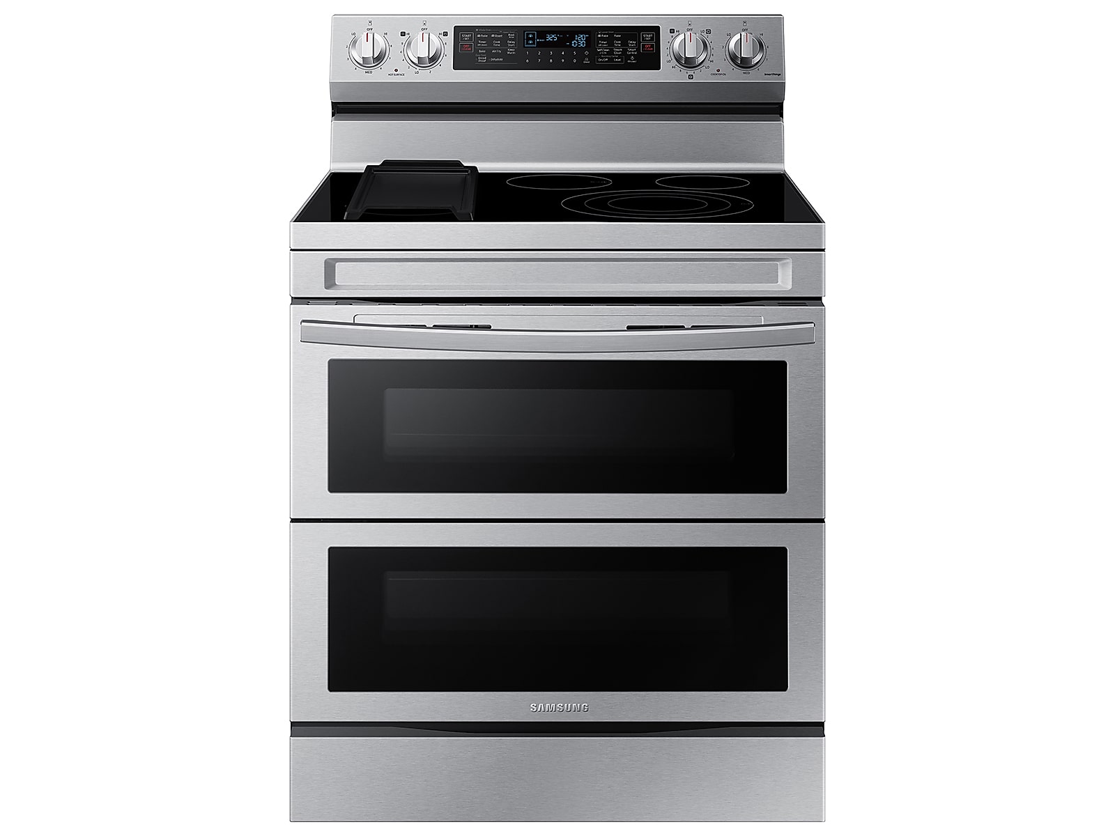 Samsung 6.3 cu. ft. Smart Freestanding Electric Range with Flex Duo™, No-Preheat Air Fry & Griddle in Silver(NE63A6751SS/AA)
