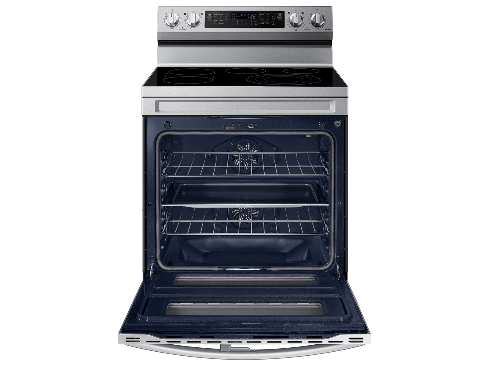 Thumbnail image of 6.3 cu. ft. Smart Freestanding Electric Range with Flex Duo&trade;, No-Preheat Air Fry &amp; Griddle in Stainless Steel