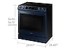 Thumbnail image of Bespoke Smart Slide-in Electric Range 6.3 cu. ft. with Smart Dial & Air Fry in Navy Steel