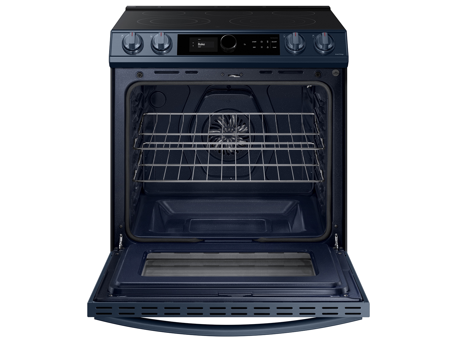 Thumbnail image of Bespoke Smart Slide-in Electric Range 6.3 cu. ft. with Smart Dial &amp; Air Fry in Navy Steel