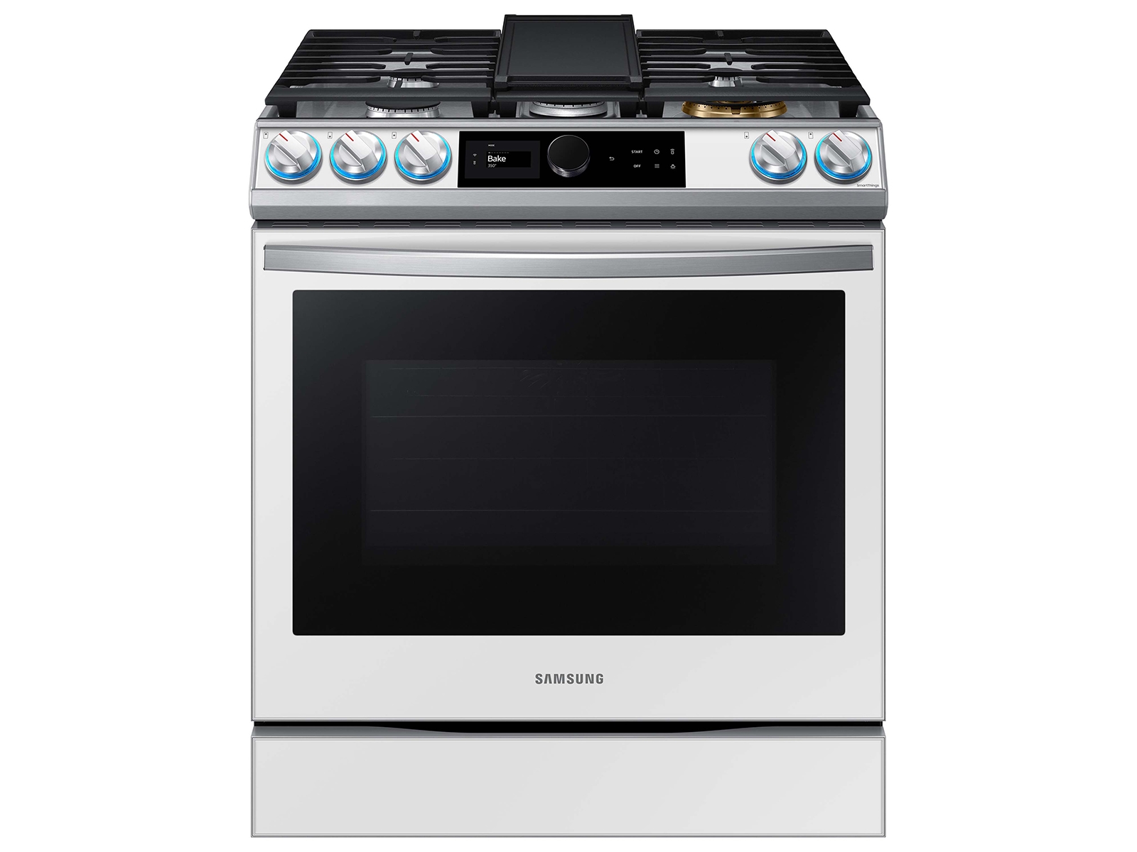 Photos - Cooker Samsung Bespoke Smart Slide-in Gas Range 6.0 cu. ft. with Smart Dial, Air 