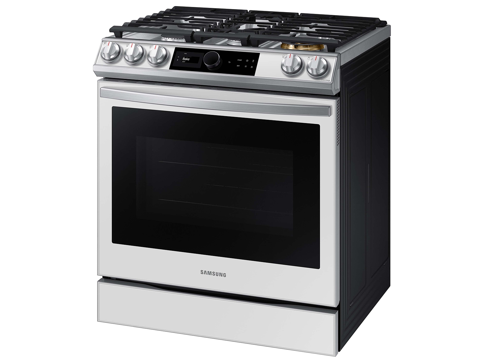 Thumbnail image of Bespoke Smart Slide-in Gas Range 6.0 cu. ft. with Smart Dial, Air Fry & Wi-Fi in White Glass
