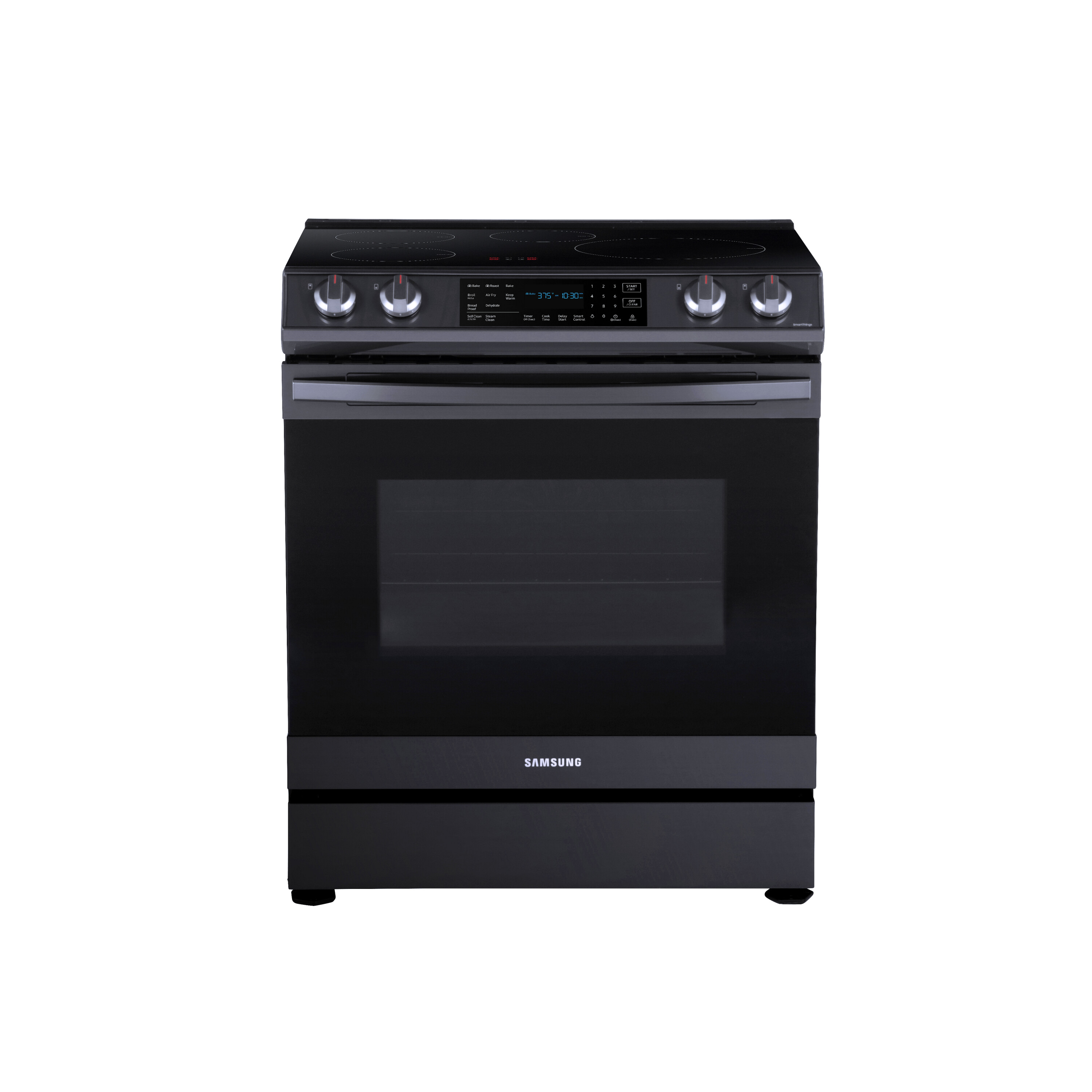 Samsung - 6.3 Cu. ft. Smart Instant Heat Slide-in Induction Range with Air Fry & Convection+ - Stainless Steel