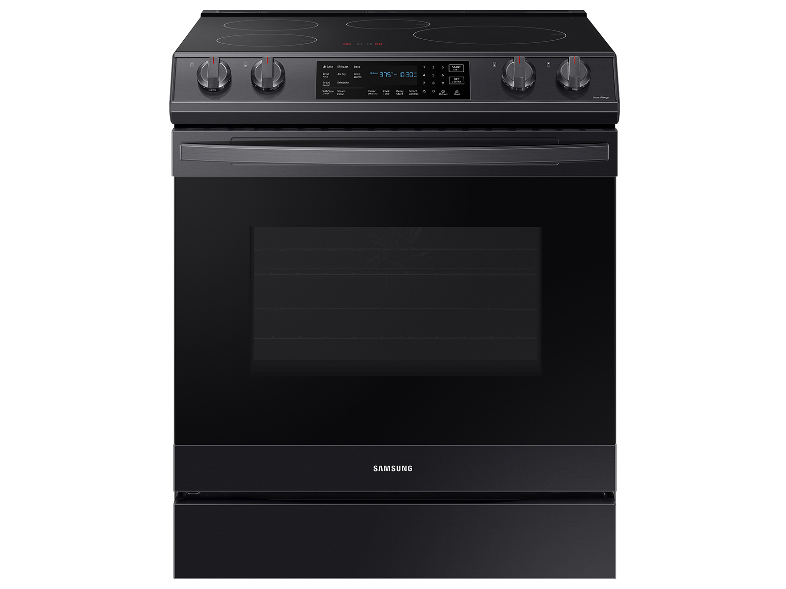 Thumbnail image of 6.3 cu. ft. Smart Rapid Heat Induction Slide-in Range with Air Fry & Convection+ in Black Stainless Steel