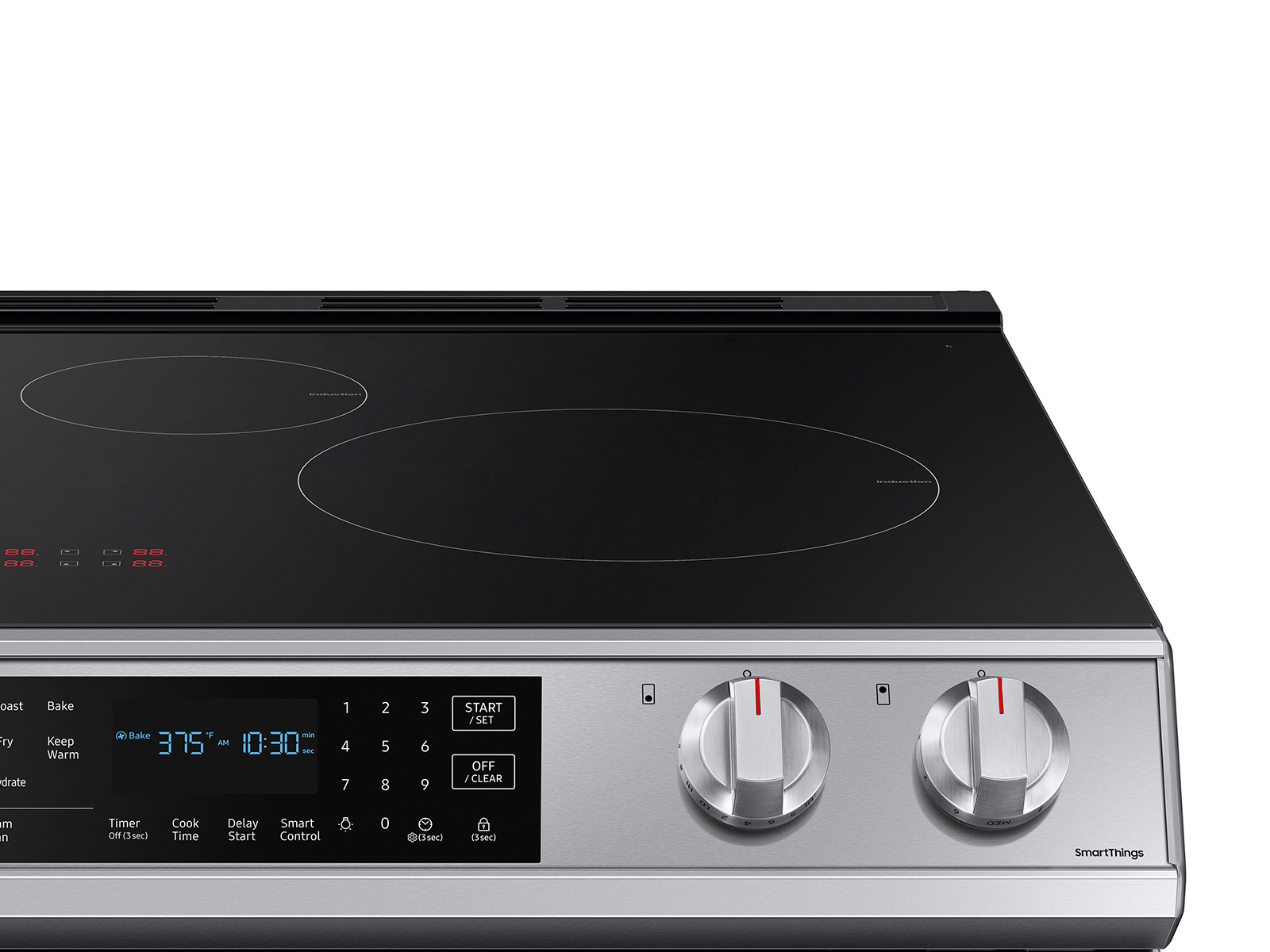 Thumbnail image of 6.3 cu. ft. Smart Rapid Heat Induction Slide-in Range with Air Fry & Convection+ in Stainless Steel