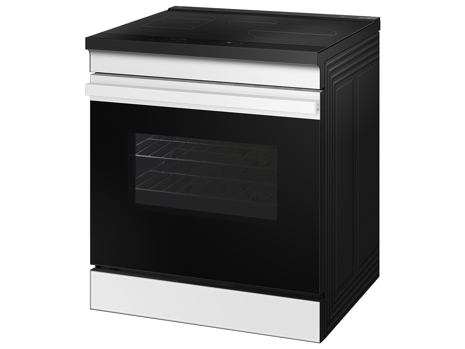 Bespoke Smart Slide-In Induction Range 6.3 cu. ft. in White Glass with ...