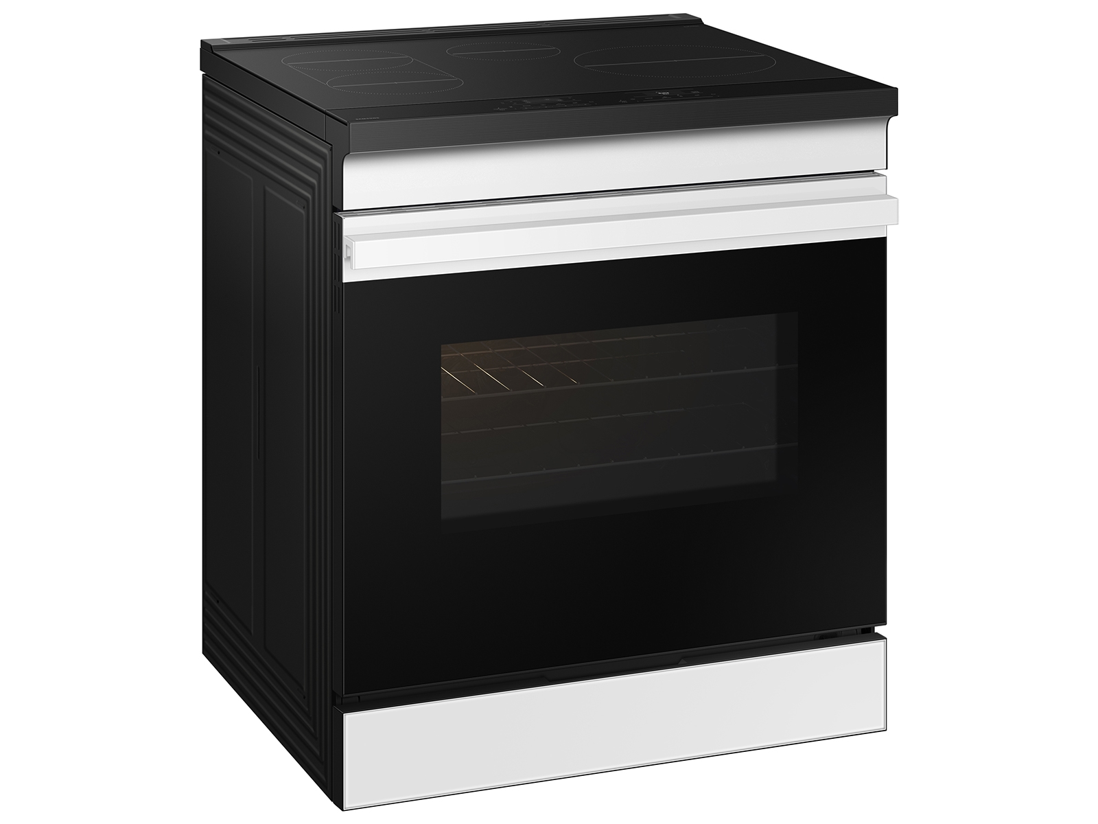 Thumbnail image of Bespoke 6.3 cu. ft. Smart Slide-In Induction Range with Anti-Scratch Glass Cooktop &amp; Air Fry in White Glass