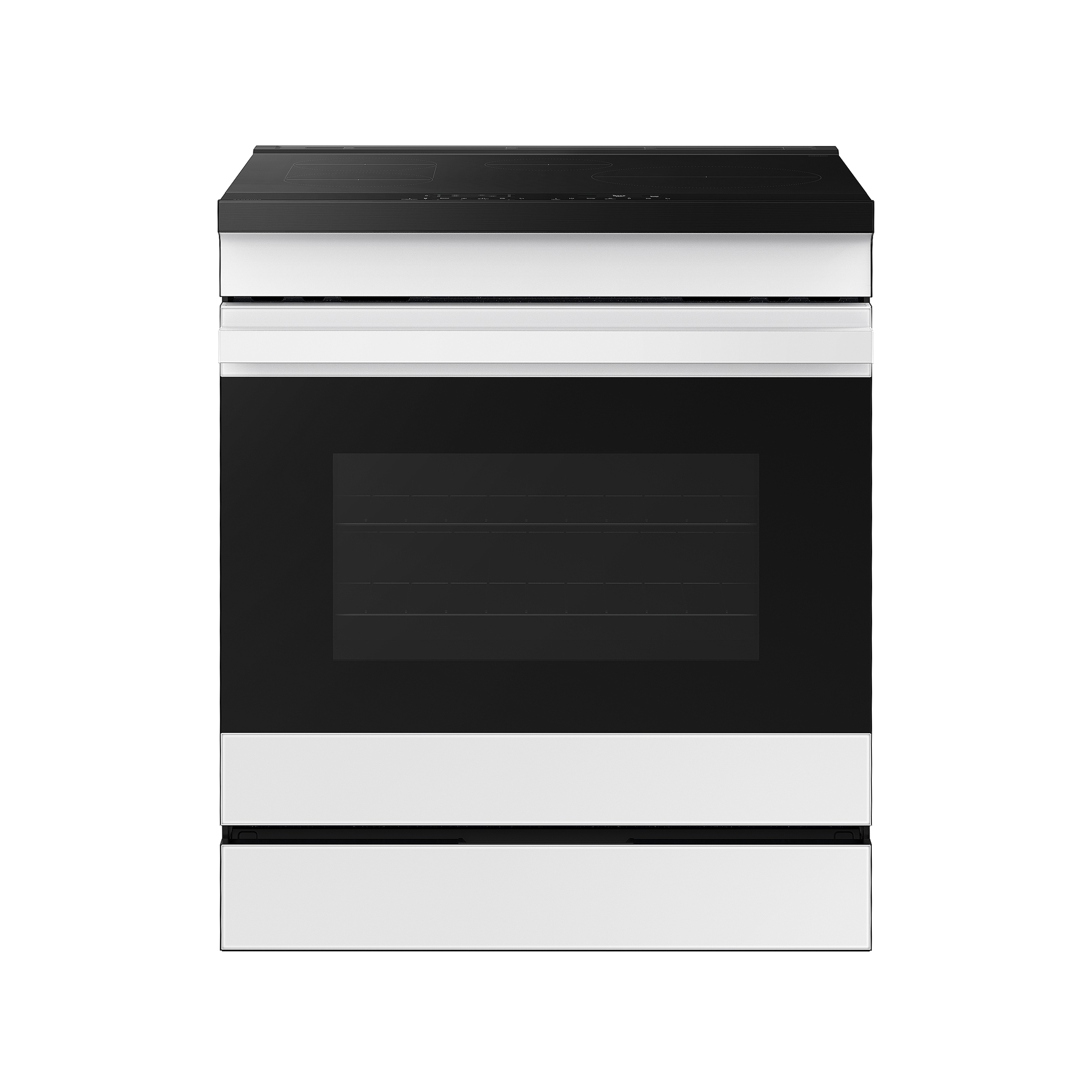 Thumbnail image of Bespoke 6.3 cu. ft. Smart Slide-In Induction Range with Ambient Edge Lighting&trade; &amp; Air Sous Vide in White Glass