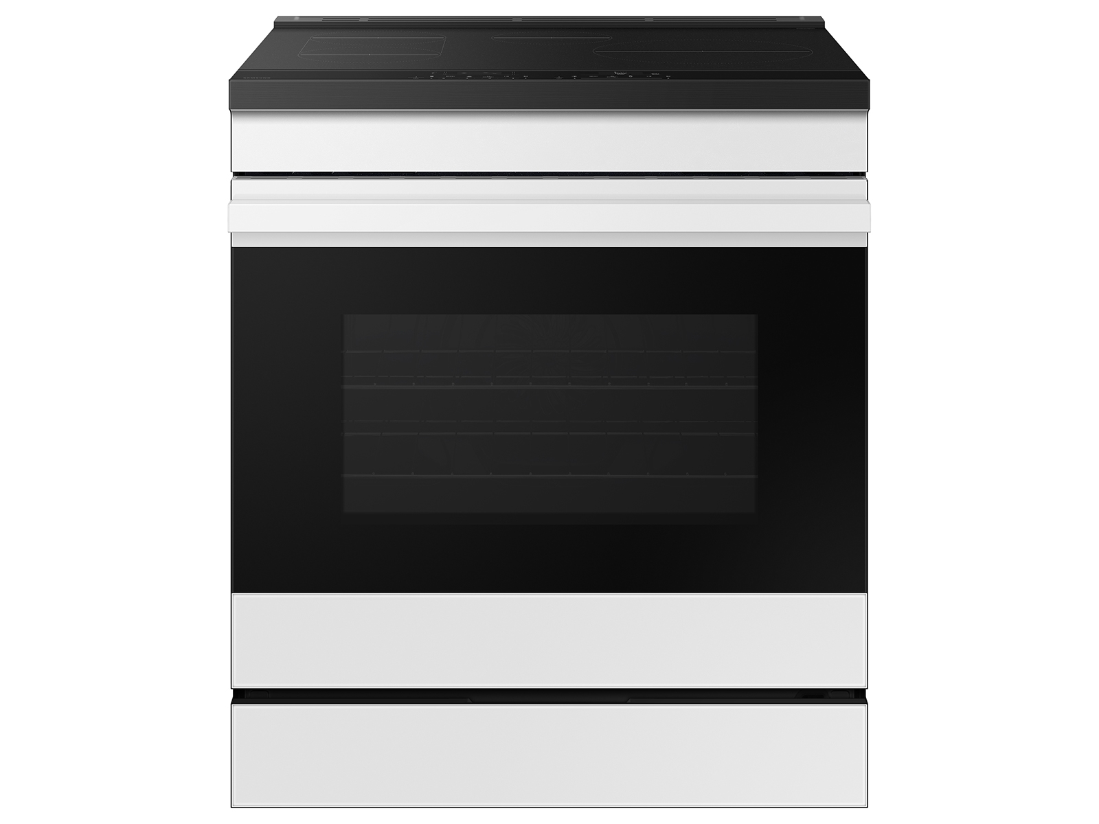 Thumbnail image of Bespoke 6.3 cu. ft. Smart Slide-In Induction Range with Ambient Edge Lighting&trade; &amp; Air Sous Vide in White Glass