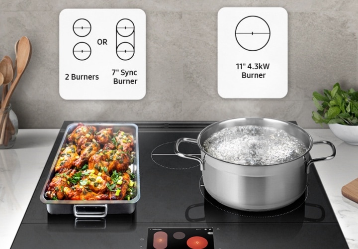 Bespoke 6.3 cu. ft. Smart Slide-In Induction Range with AI Home & Smart ...