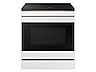 Thumbnail image of Bespoke 6.3 cu. ft. Smart Slide-In Induction Range with AI Home & Smart Oven Camera in White Glass