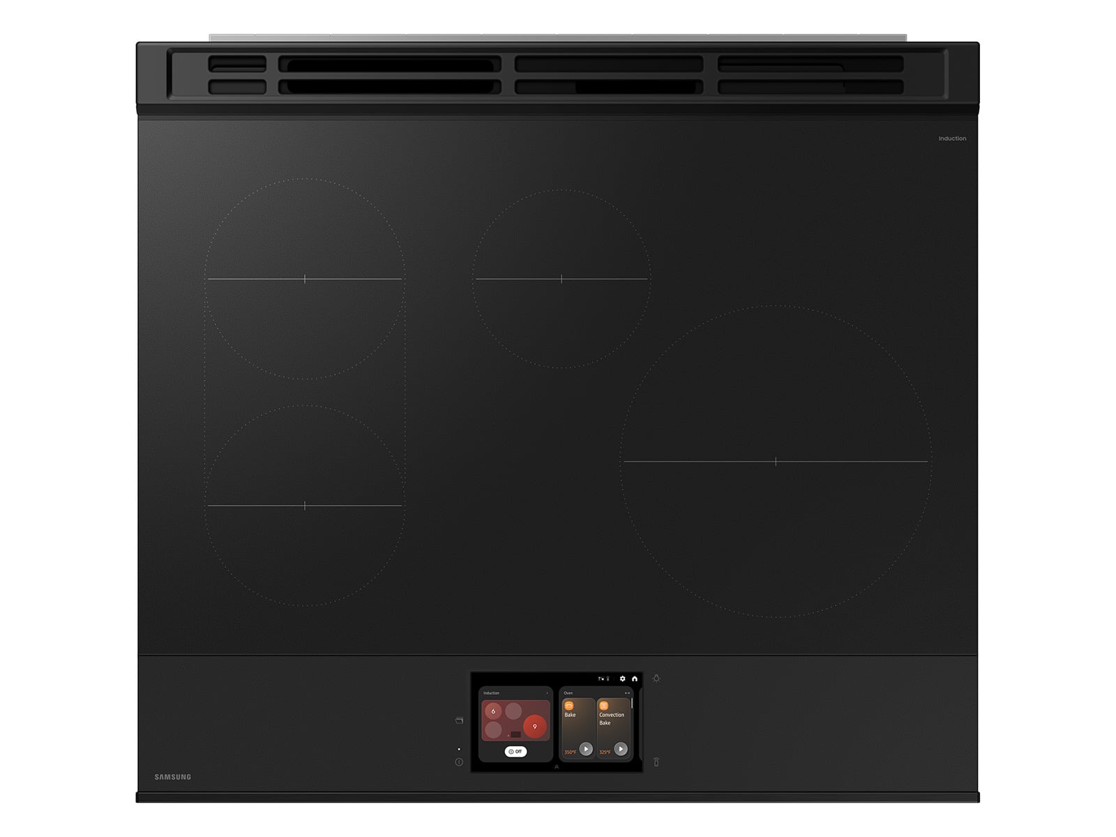 Thumbnail image of Bespoke 6.3 cu. ft. Smart Slide-In Induction Range with AI Home & Smart Oven Camera in White Glass