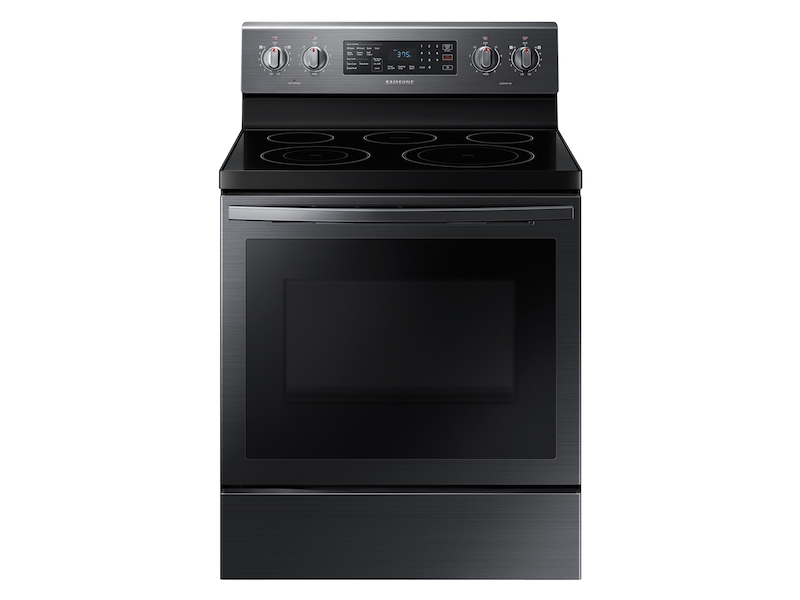 5.9 cu. ft. Freestanding Electric Range with Air Fry and Convection in Black Stainless Steel