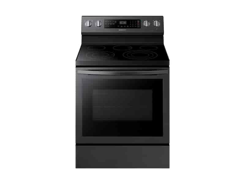 5.9 cu. ft. Freestanding Electric Range with True Convection in Black Stainless Steel