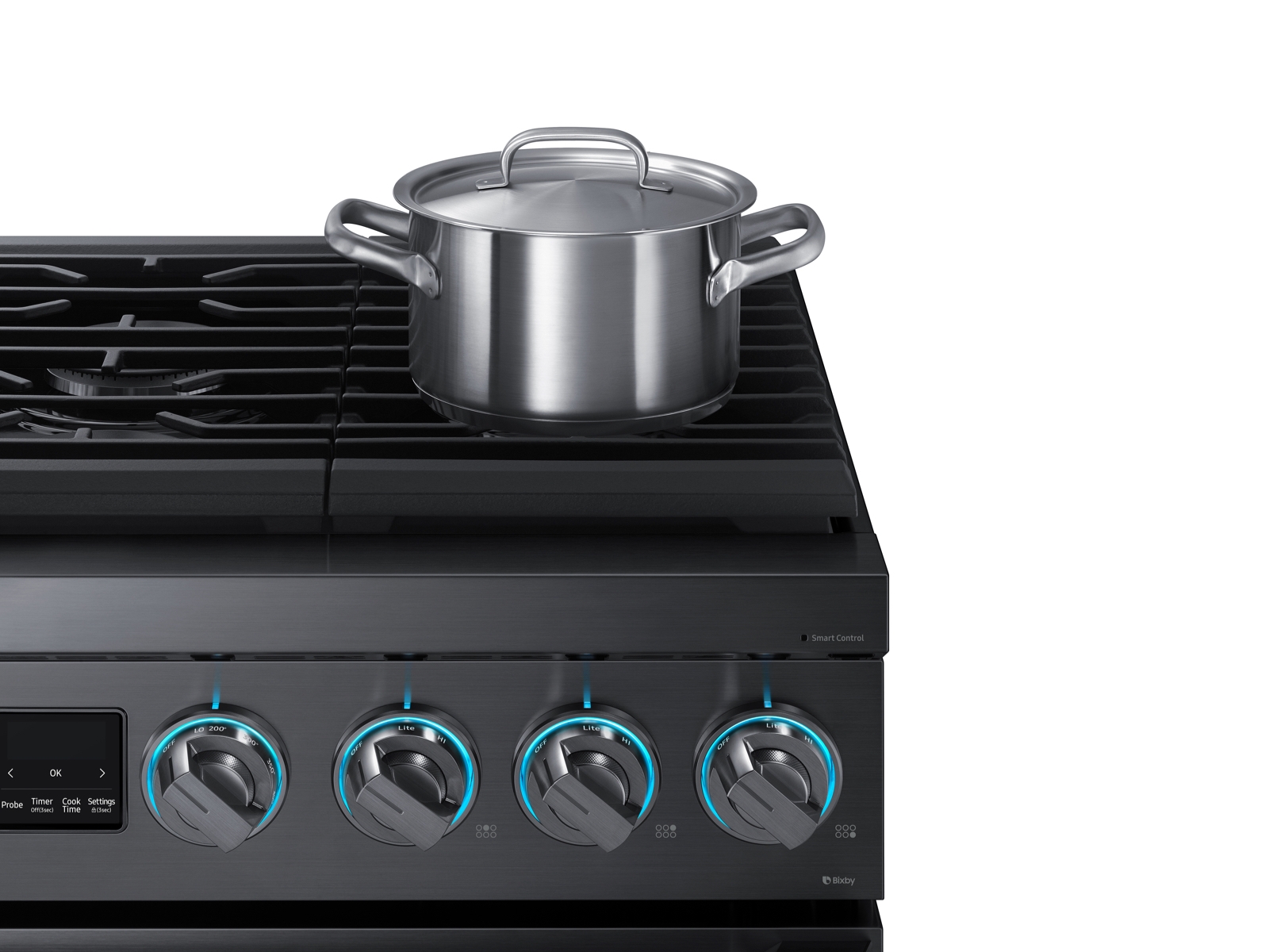 Thumbnail image of 5.9 cu. ft. 36&quot; Chef Collection Professional Gas Range in Black Stainless Steel