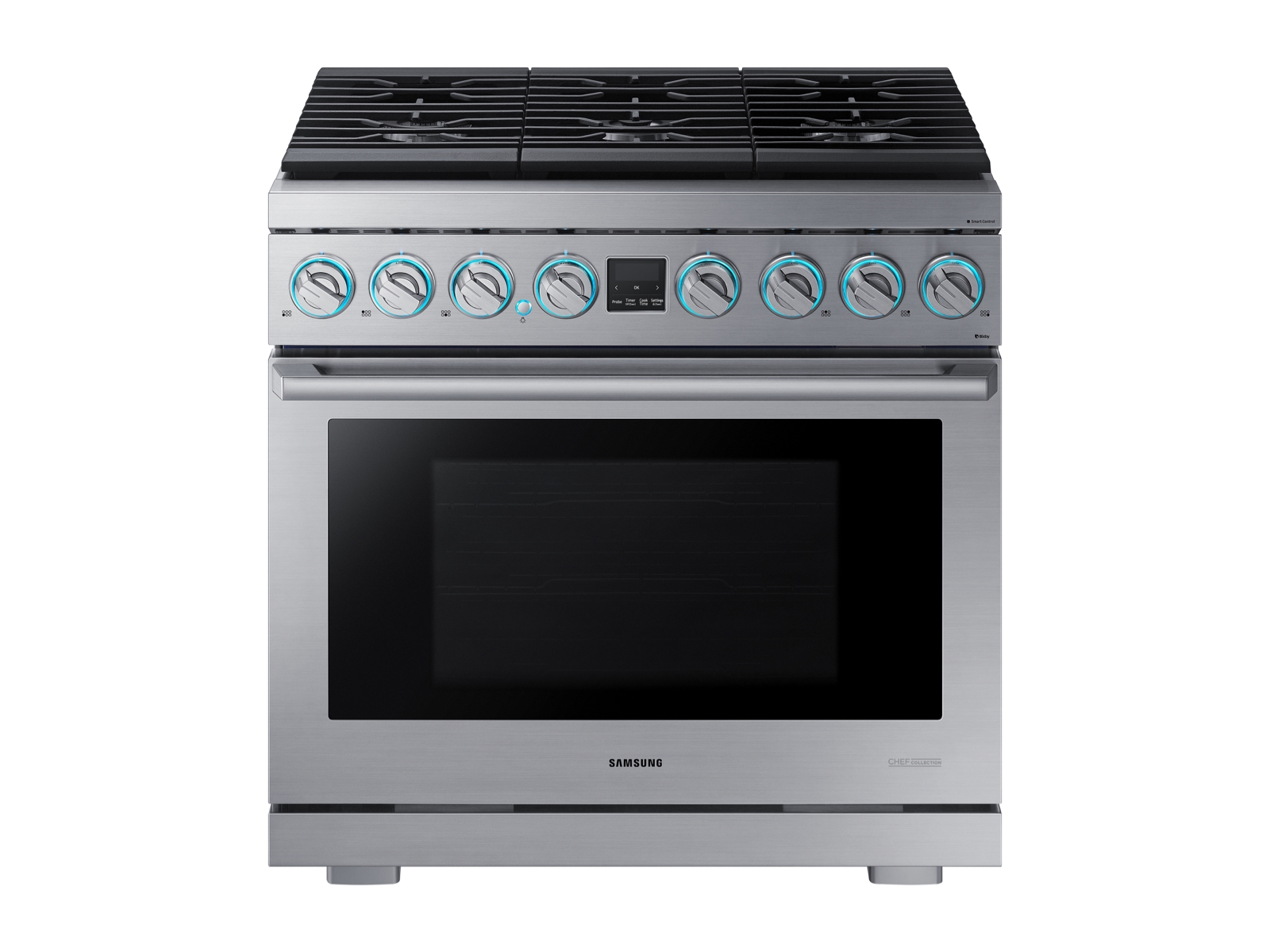 Thumbnail image of 5.9 cu. ft. 36&quot; Chef Collection Professional Gas Range in Stainless Steel