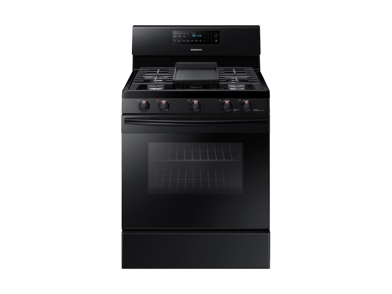5.8 cu. ft. Freestanding Gas Range with Convection in Black