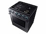 Thumbnail image of 5.8 cu. ft. 30” Chef Collection Professional Gas Range with Dual Convection in Black Stainless Steel