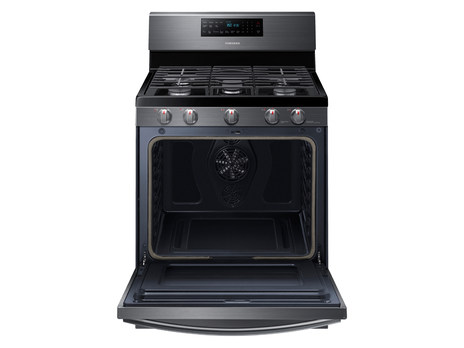 Thumbnail image of 5.8 cu. ft. Freestanding Gas Range with Convection in Black Stainless Steel