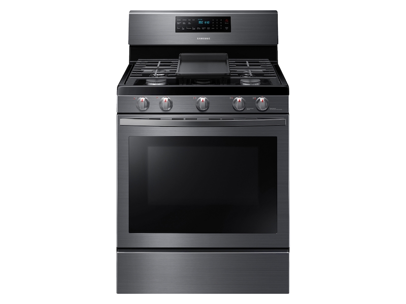 5.8 cu. ft. Freestanding Gas Range with Convection in Black Stainless Steel